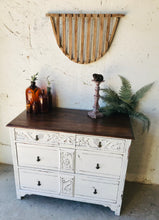 Load image into Gallery viewer, Beautiful Antique Farmhouse Dresser, Buffet, or Coffee Bar