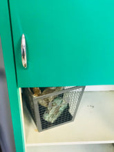 Load image into Gallery viewer, Bold Green Vintage Industrial Metal Cabinet