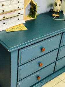 Adorable Blue Dresser or Buffet