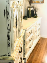 Load image into Gallery viewer, Gorgeous Mediterranean Style Armoire &amp; Long Dresser Set