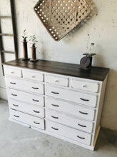 Load image into Gallery viewer, Pretty Vintage Farmhouse Dresser, Buffet, or Coffee Bar
