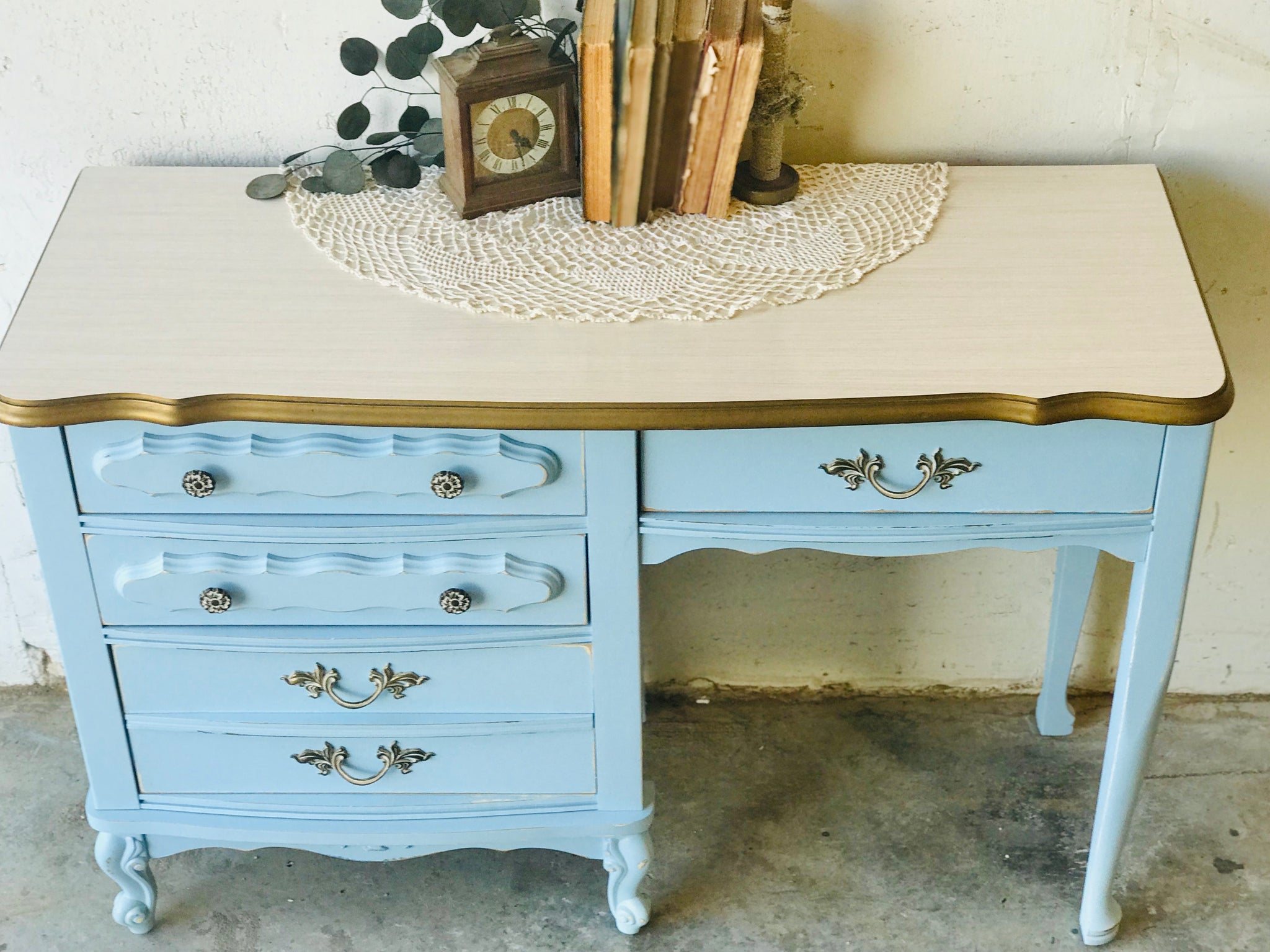 Vintage french online provincial desk