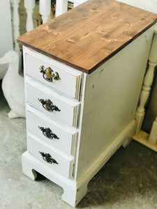 Pretty Repurposed Farmhouse Nightstand Set (2)