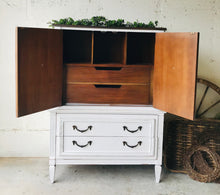 Load image into Gallery viewer, Gorgeous Vintage Farmhouse Armoire Chest of Drawers