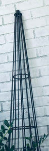 Industrial Salvaged Metal Obelisk Topiary/Trellis