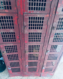 Amazing Salvaged Industrial Chippy Lockers