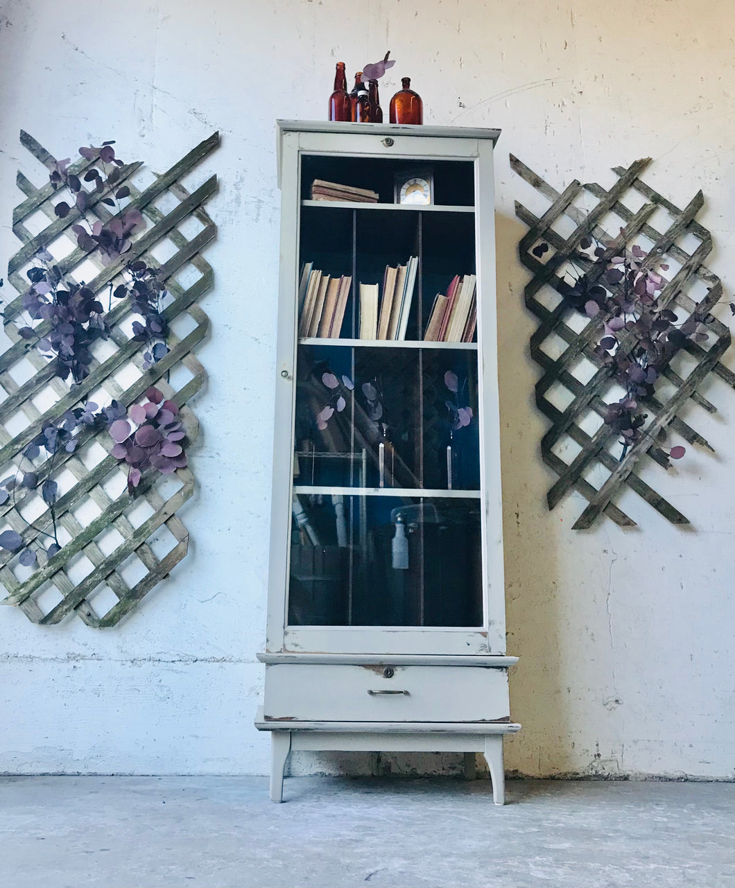 Pretty Rebuilt Cubby Cabinet