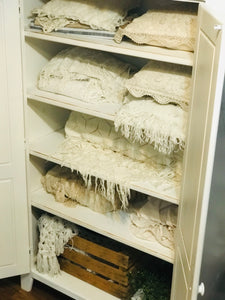 Charming Solid Wood Linen Cabinet