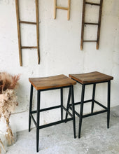 Load image into Gallery viewer, Modern Farmhouse Bar Stool Set (2)