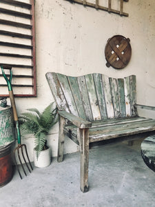 Amazing Chippy Solid Wood Indoor/Outdoor Bench & Table