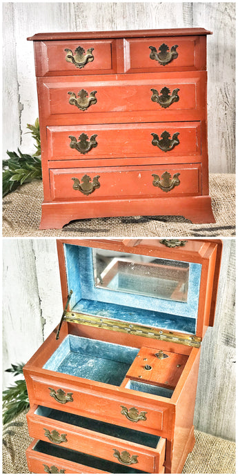 Mini chest jewelry box