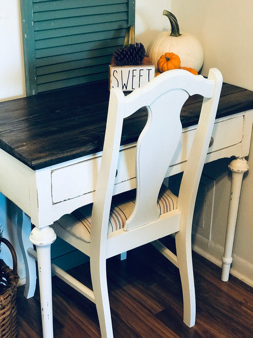 Pretty Antique Farmhouse Desk and Chair