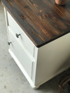 Cute Chunky Farmhouse Nightstand or End Table