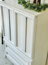 Load image into Gallery viewer, Vintage Farmhouse Armoire Chest of Drawers