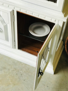 Beautiful Large Vintage Farmhouse China Cabinet