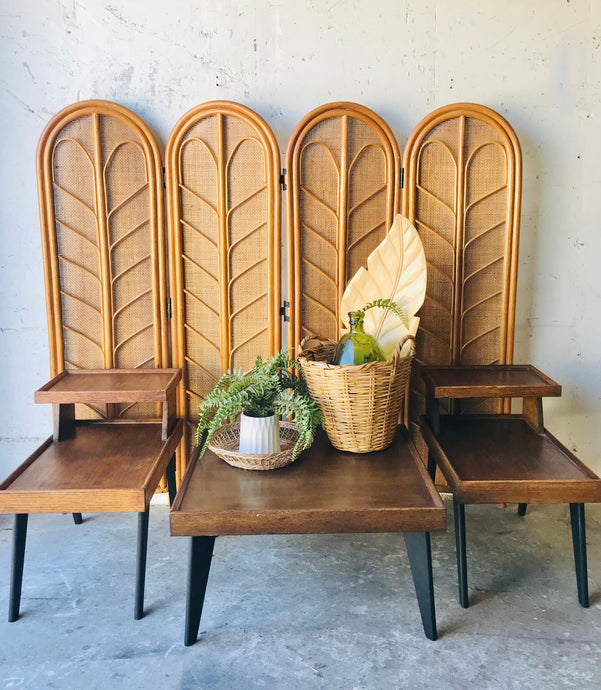 Revamped MCM Coffee & End Table Set (3pc)