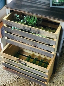 Cute Rustic Crate Storage Drawers