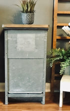 Load image into Gallery viewer, Repurposed Galvanized Feeder Nightstand Set