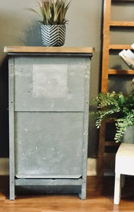 Repurposed Galvanized Feeder Nightstand Set