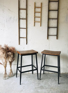 Modern Farmhouse Bar Stool Set (2)