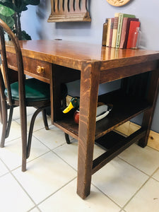 Amazing Vintage Tiger Oak Desk & Chair