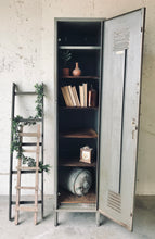 Load image into Gallery viewer, Large Vintage Industrial Locker Cabinet