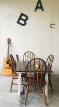 Load image into Gallery viewer, Adorable Toddler Farmhouse Table &amp; Vintage Chairs Set (5pc)