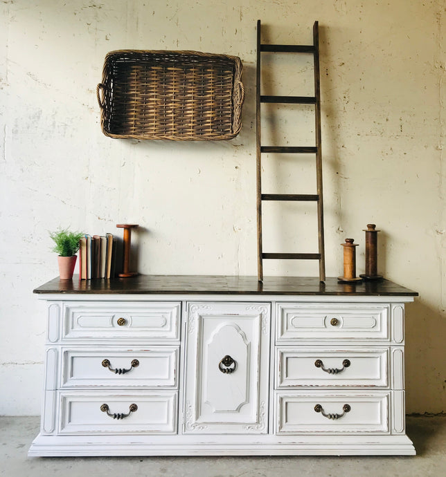 Pretty Vintage Farmhouse Dresser or Buffet