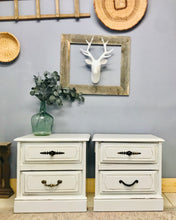 Load image into Gallery viewer, Pretty Farmhouse Nightstand Set (2)