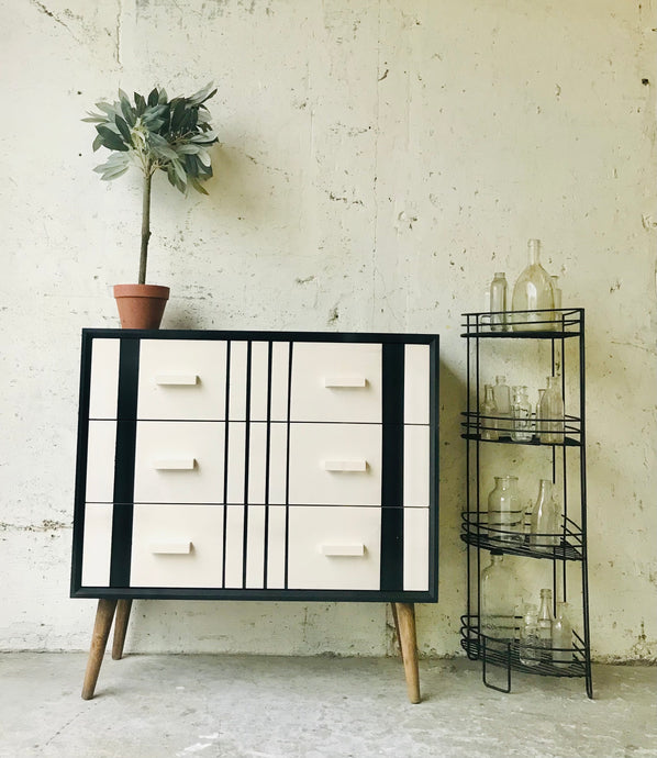 MCM Inspired Storage Chest of Drawers