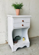 Load image into Gallery viewer, Pretty Single Farmhouse Nightstand