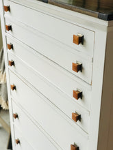 Load image into Gallery viewer, Pretty Modern Farmhouse Chest of Drawers