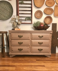 Rustic Taupe Dresser or Buffet Table