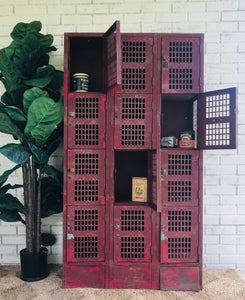 Amazing Salvaged Industrial Chippy Lockers