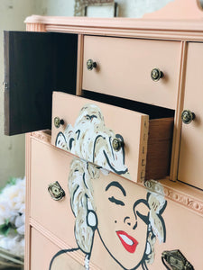 Pretty Hand Painted Chest of Drawers