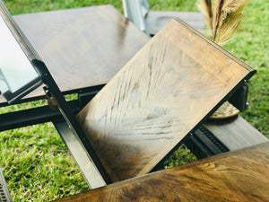 Perfect Large Farmhouse Table w/4 Chairs & Bench