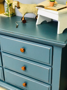 Adorable Blue Dresser or Buffet