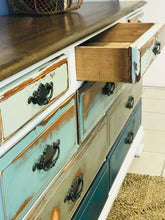 Load image into Gallery viewer, Chippy Coastal Blues Long Dresser