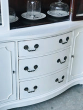 Load image into Gallery viewer, Pristine Vintage Farmhouse China Cabinet