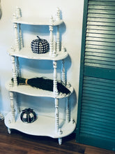 Load image into Gallery viewer, Gorgeous Vintage Wood Shelf and Table Set