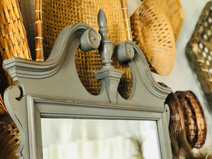 Pretty Wood Antique Dresser w/Mirror