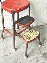 Load image into Gallery viewer, Vintage Folding Kitchen Stool