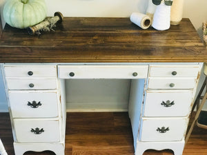 Charming Vintage Farmhouse Desk and Chair