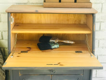 Load image into Gallery viewer, Primitive Solid Pine Secretary Cabinet