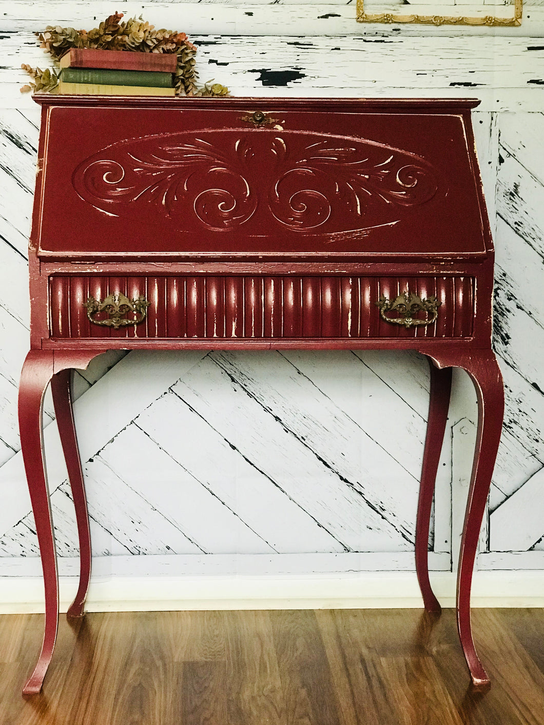 Beautiful French Provincial Style Secretary Desk