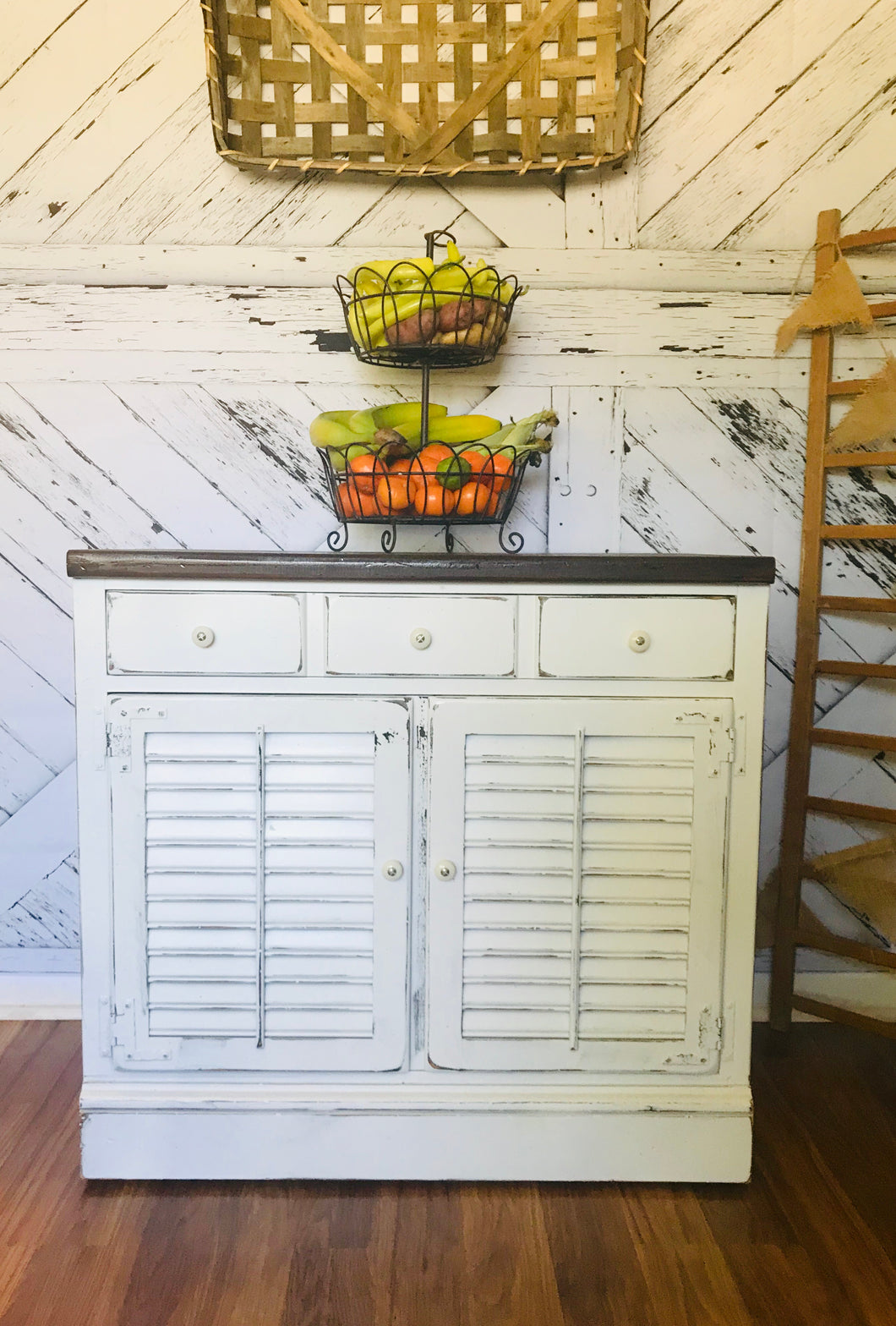 Beautiful Solid Wood Farmhouse Buffet Table