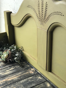 Beautiful Large Repurposed Bed Bench