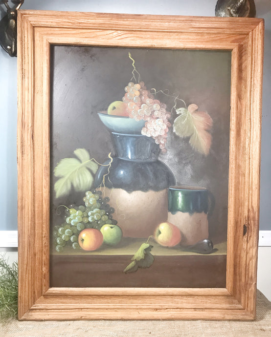 Large framed painting