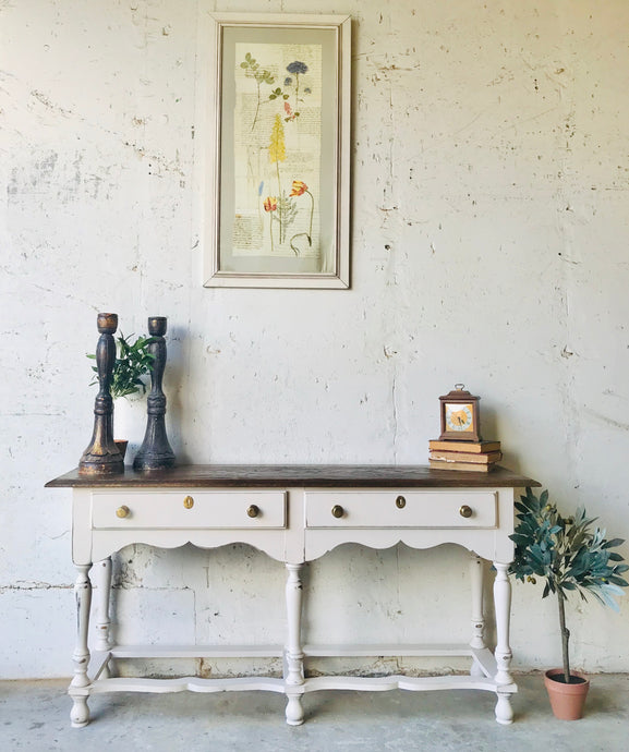 Beautiful Farmhouse Entryway or Console Table