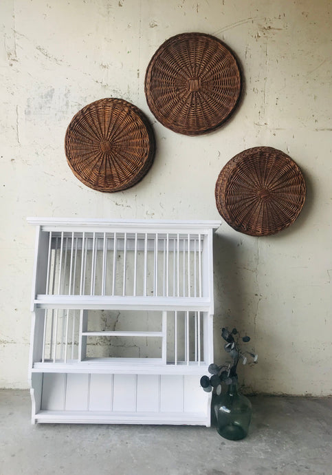 Perfect Large Solid Wood Hanging Plate Rack